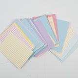 Patterned + Frame Note Cards with Pastel Envelopes