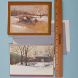 Winter Cabin Holiday Cards with Envelopes