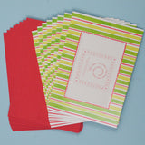 Striped Photo Cards with Envelopes