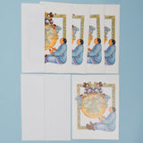 Winter Children Illustration Cards with Envelopes