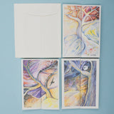 Fold-Out Nature Scenes Cards with Envelopes