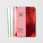 Small Metallic Lined Notebooks - Set of 3 Default Title