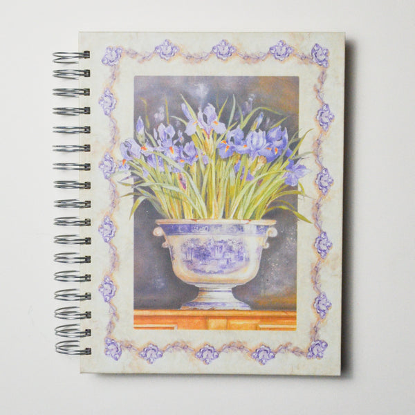 Purple Floral Spiral Lined Notebook Default Title
