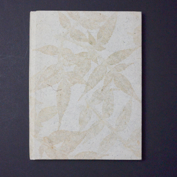 Beige Leaf Silhouette + Fibrous Paper Notebook Default Title
