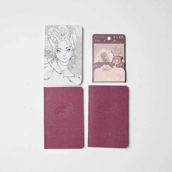 Mini Journals - Set of 3 + Decorative Sticky Note Pad Default Title