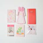 Pink Mini Notepads, Notebooks + Address Book - Set of 5 with Keychain Default Title
