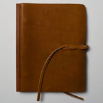 Leather Cover + Wooden Spine Ted Gilmer 3-Ring Loose Leaf Journal with Tie Default Title