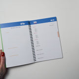 Blue Define My Day Planner + Journal Spiral Notebook Default Title