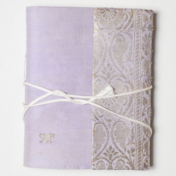 Purple Silky Cover Natural Paper Journal
