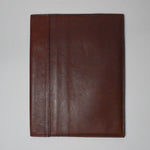 Brown Vintage Leather Notepad Holder Folio