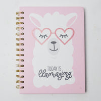 "Today is Llamazing" Lined Notebook