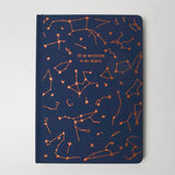 "It is Written in the Stars" Navy Foiled Notebook