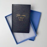 Black Smythson Panama Gold Edged Lined Pocket Notebook