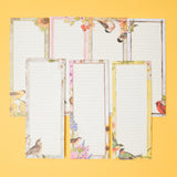 Floral Bird Notepads - Set of 7
