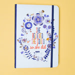 Floral She Believed She Could So She Did Journal