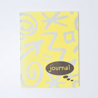 Gray + Yellow Page Journal