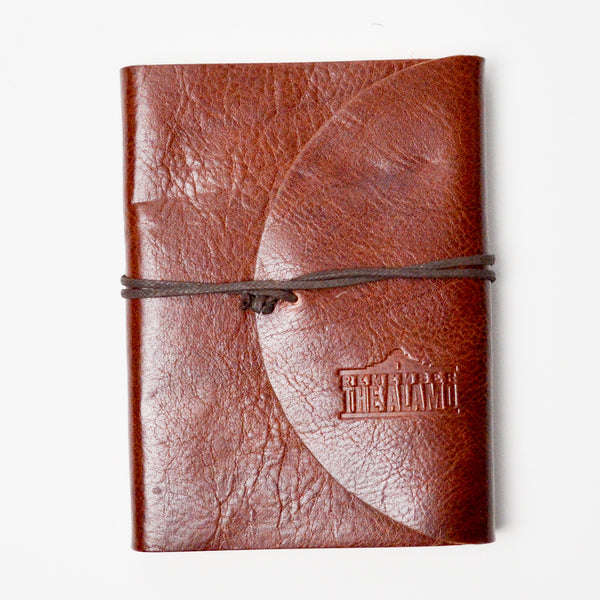 I Remember the Alamo Embossed History Channel Leather Cover Journal