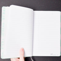 Green + White Chevron Dabney Lee Lined Journal