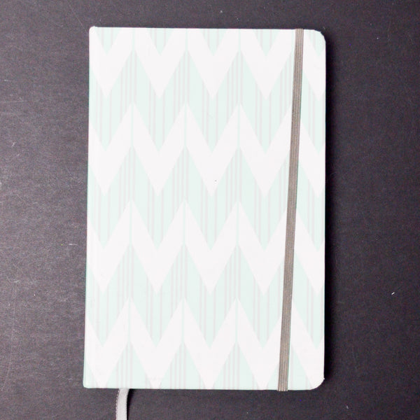 Green + White Chevron Dabney Lee Lined Journal