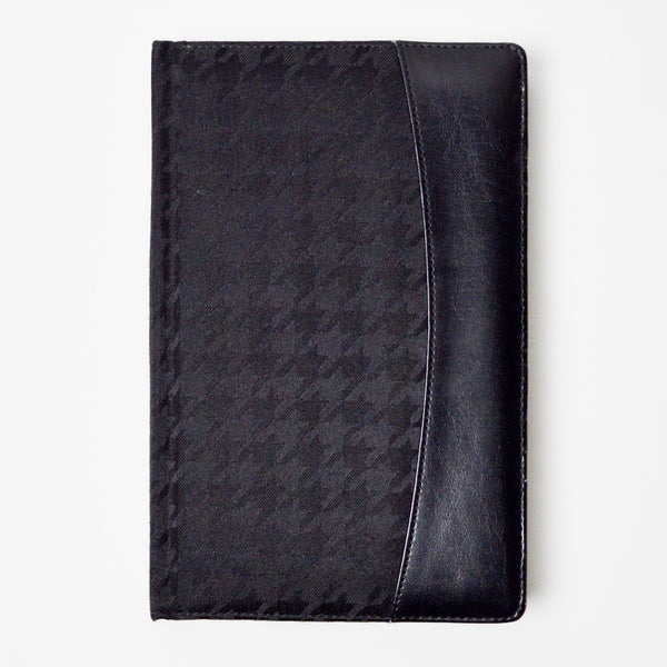 Padded Cover Houndstooth Lined Notebook