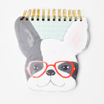 French Bulldog with Glasses Notepad