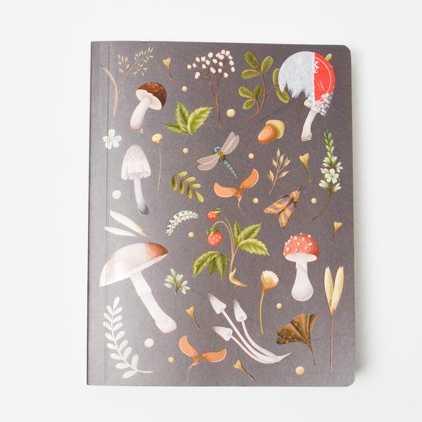 Mushroom Cover Lined Notebook