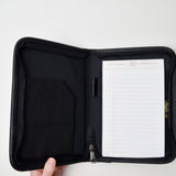 Black Boston Globe Miniature Notepad Folio