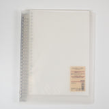 Muji Clear Cover Binder with Graph Loose Leaf Paper
