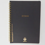 Black + Gold Designworks Ink A4 Spiral Notebook