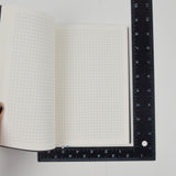 Black Grid Lined Notebook