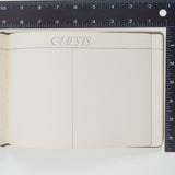 Gray + Gold Hardcover Vintage Guest Book