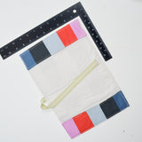 Pink, Red + Blue Handmade Patchwork Planner Cover