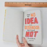 When Pigs Fly Lined Notebook