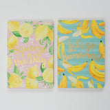Fruit Lined Notebooks - Set of 2