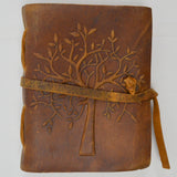 Tree Leather-Bound Notebook