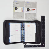 Franklin Covey Planning System Zipper Binder Planner with Additional Pages + Tabs