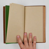 Leather Midori Refillable Traveler's Notebook Leather Cover with 3 Inserts