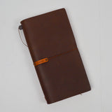 Leather Midori Refillable Traveler's Notebook Leather Cover with 3 Inserts