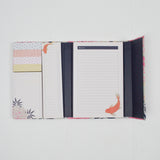 Colorful Floral + Koi List Book + Notepad