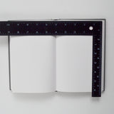 Gray Notebook with Attached Metal + Ceramic Tiles