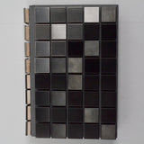 Gray Notebook with Attached Metal + Ceramic Tiles