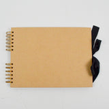 Brown Notebook with Blank Black Pages