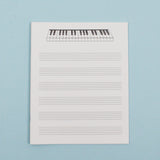 Piano Sheet Music Notebook