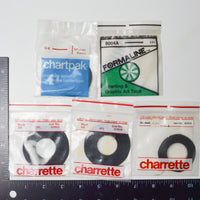 Solid Black Charrette, Chartpak + Formaline Graphic Tape - 5 Rolls