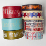 Holiday Messages Washi Tape Bundle - 7 Rolls