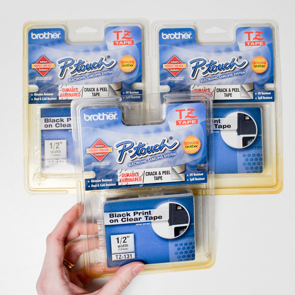 Brother P Touch TZ Label Tape - 3 Packs