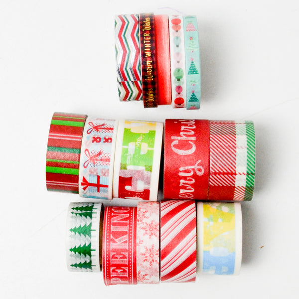 Christmas Washi Tape Bundle - 15 Spools