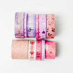 Pink + Purple Washi Tape - 11 Spools