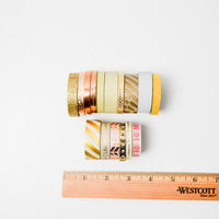 Glitter, Metallic + Shiny Tape Bundle - 16 Spools
