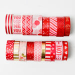 Red + Pink Washi Tape - 18 Spools